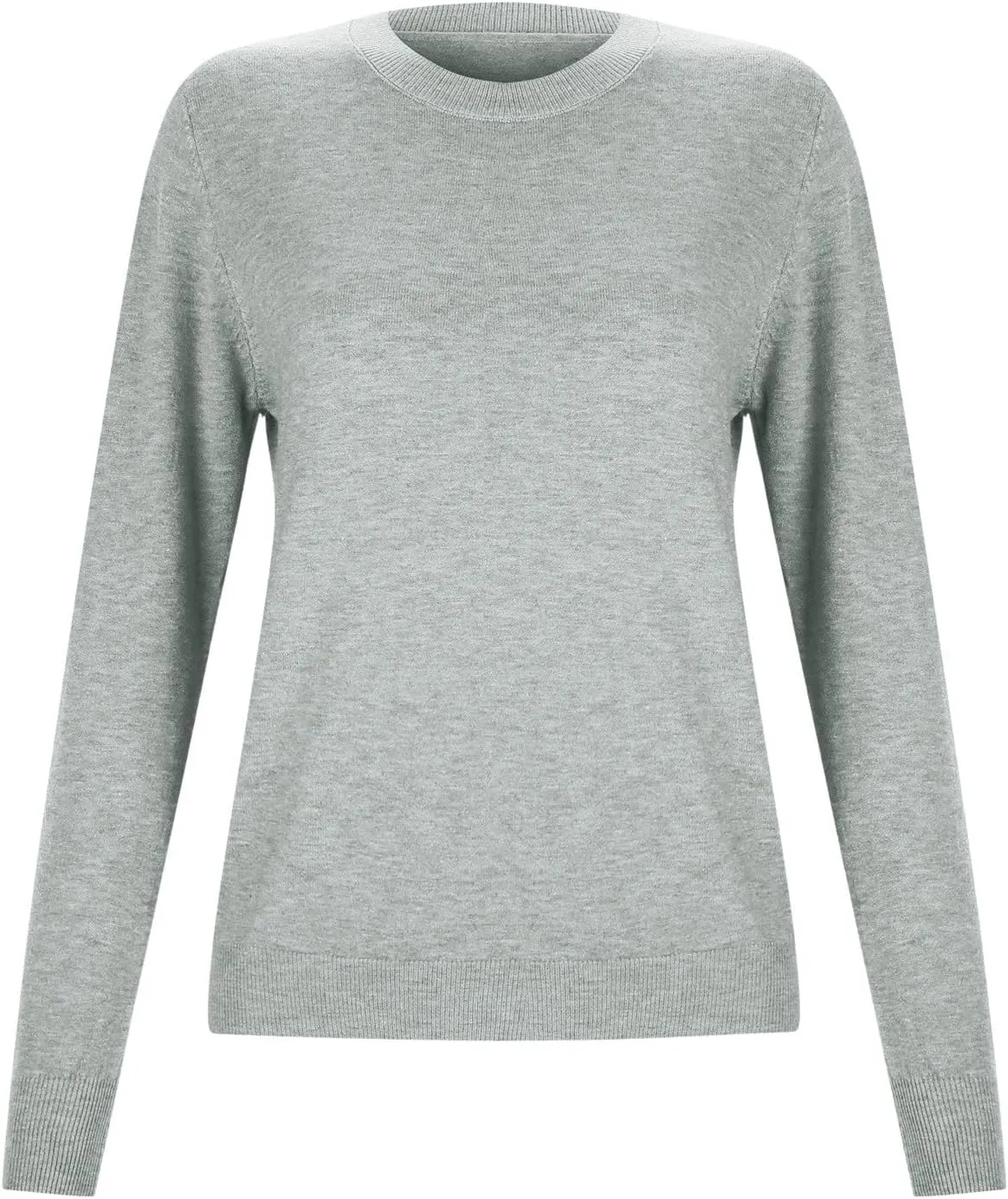 Merino Wool Shirt Women Long Sleeve Crew Neck Travel Hiking Tee Merino Wool Base Layer Sweater Pullover Tops