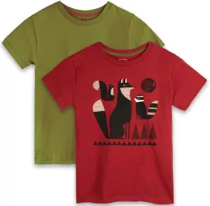 Mightly Boys and Girls' Crewneck Short Sleeve T Shirts | 100% Organic Cotton, Colorful, Soft & Basic Crewneck Tee for Kids