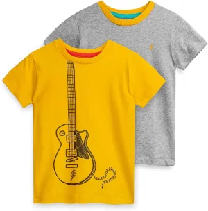 Mightly Boys and Girls' Crewneck Short Sleeve T Shirts | 100% Organic Cotton, Colorful, Soft & Basic Crewneck Tee for Kids