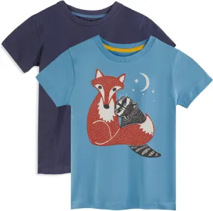 Mightly Boys and Girls' Crewneck Short Sleeve T Shirts | 100% Organic Cotton, Colorful, Soft & Basic Crewneck Tee for Kids