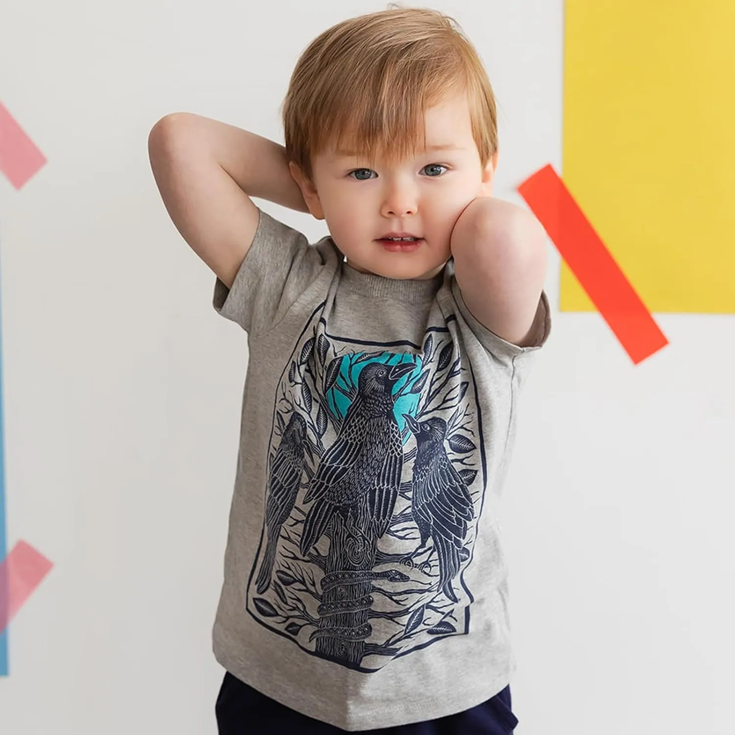 Mightly Boys and Girls' Short Sleeve T Shirt | 100% Organic Cotton, Toddler & Kids, Fair Trade Certified