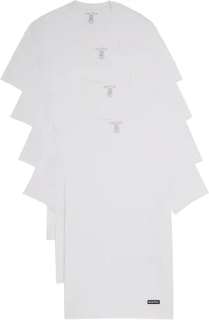Nautica Men's 4-Pack Cotton Limited Edition Crew Neck T-Shirts