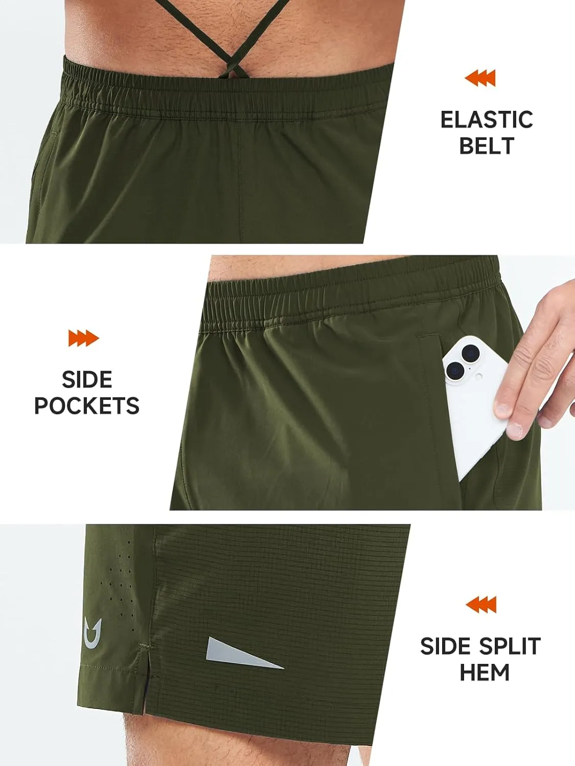 NORTHYARD Mens Gym Workout Shorts 5'' Running Quick Dry Casual Athletic Basketball Shorts
