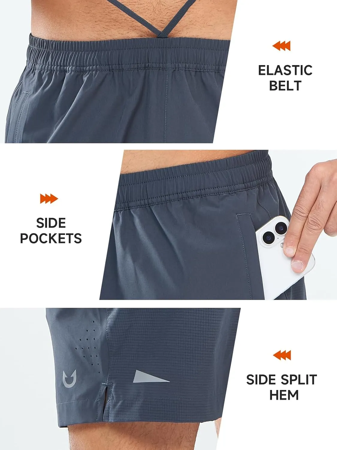 NORTHYARD Mens Gym Workout Shorts 5'' Running Quick Dry Casual Athletic Basketball Shorts