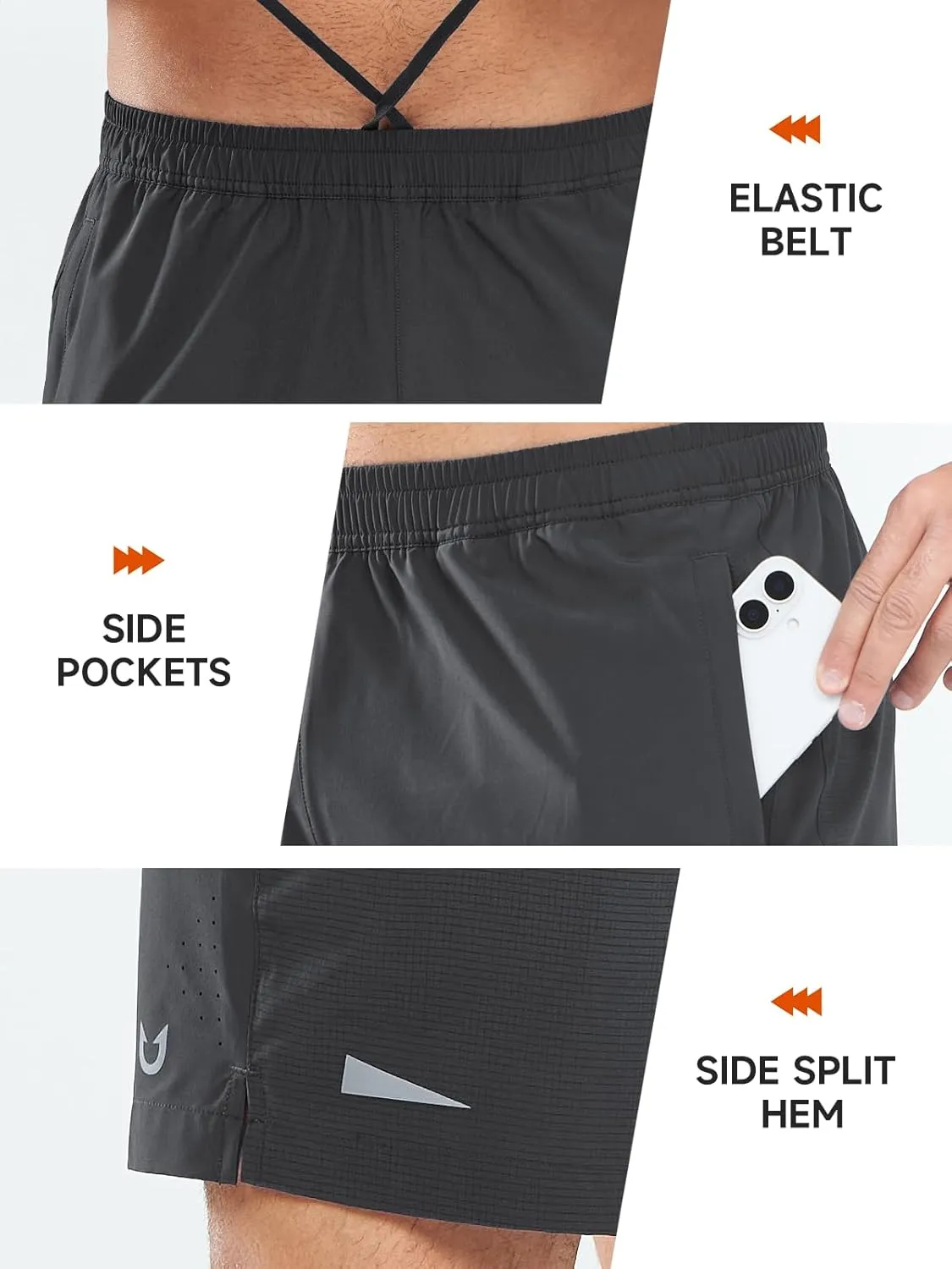 NORTHYARD Mens Gym Workout Shorts 5'' Running Quick Dry Casual Athletic Basketball Shorts