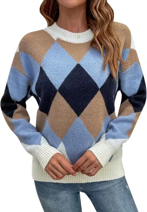 Oversized Sweaters for Women Fall 2023 Turtleneck Oversized Sweaters Fall Long Sleeve Casual Knitted Pullover (A, M)