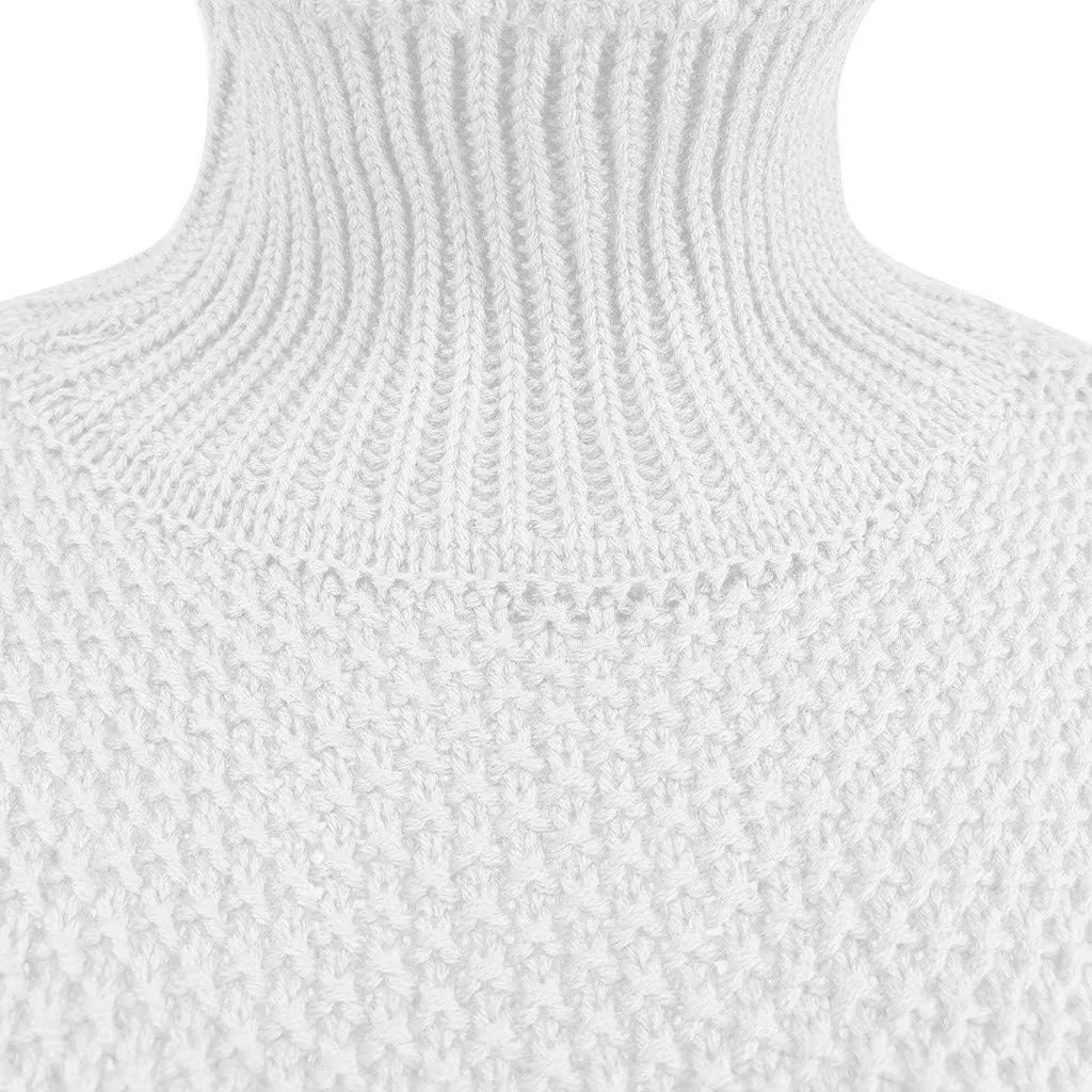 Oversized Sweaters for Women Loose Long Sleeve Pullovers Top Turtle Neck Plus Size Sweaters Chunky Knit Sweater