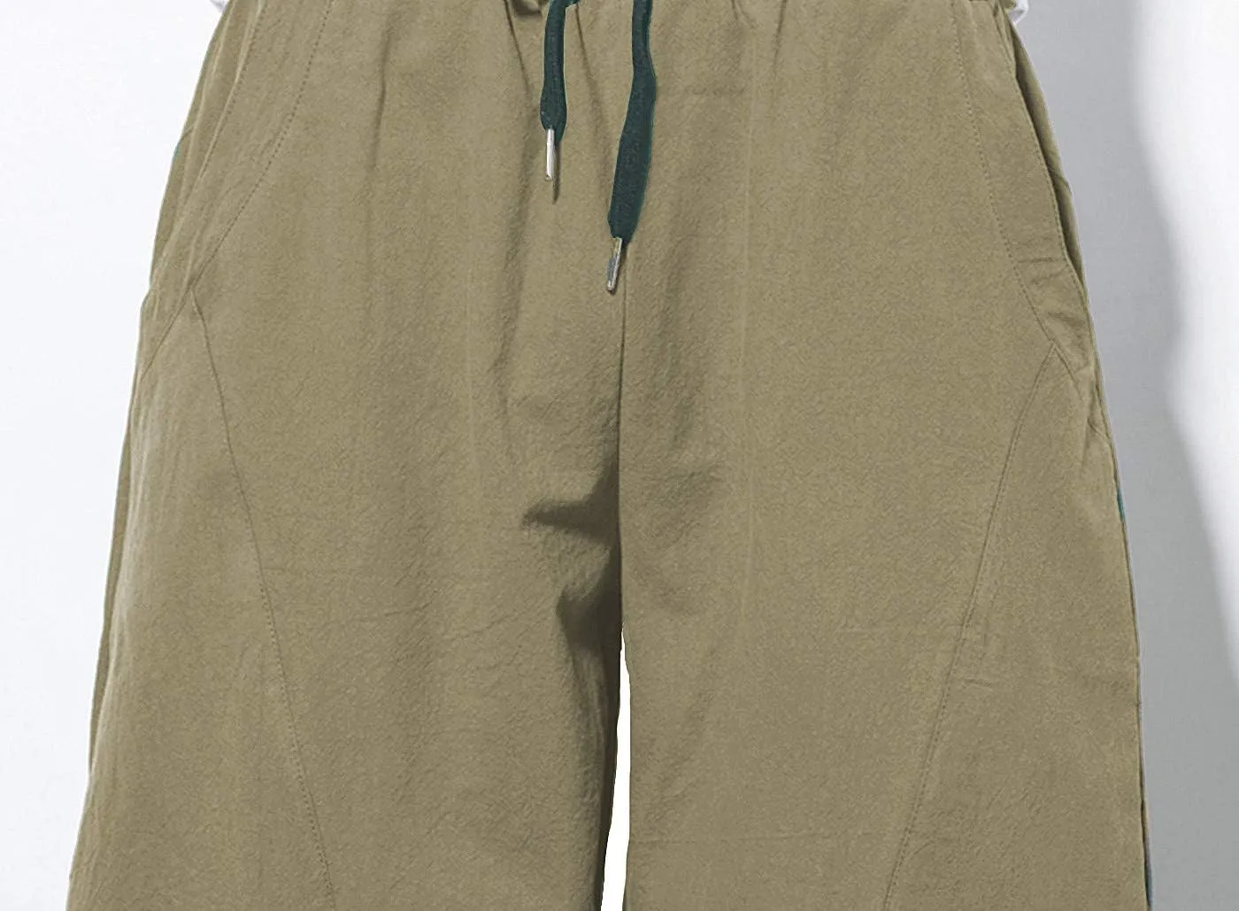 PACEIADTA Men's Cotton Linen Drawstring Pants Elastic Waist Casual Summer Beach Pants