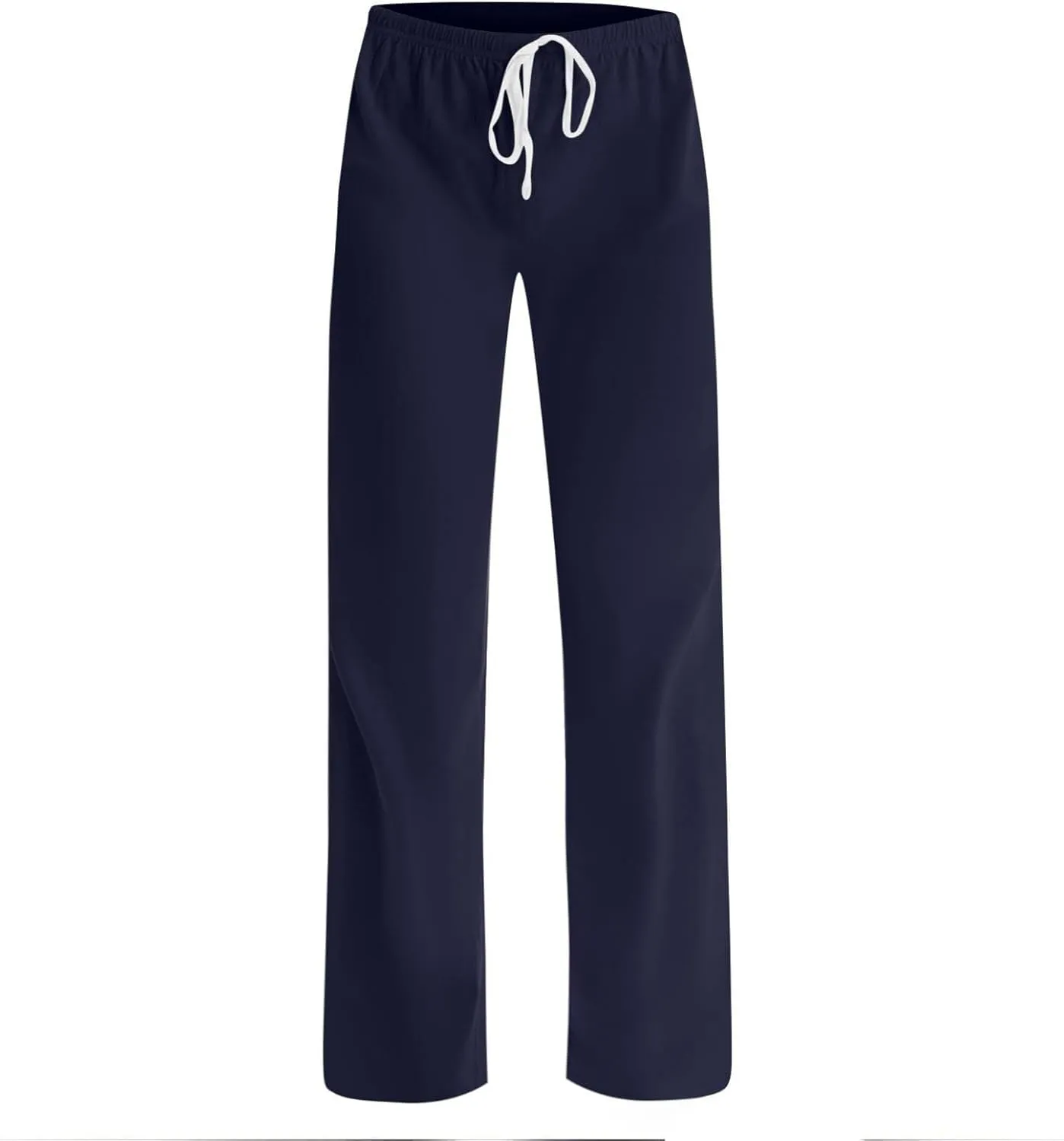 Pants for Women Casual High Waist Drawstring Elastic Waist Pants Lightweight Comfy Straight Leg Pant Loose Fit Trousers