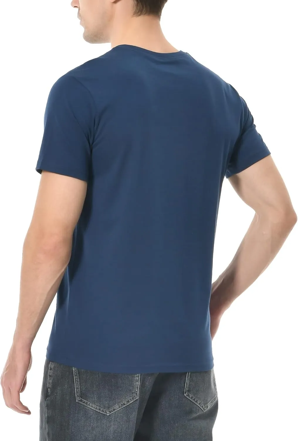 Pioneer Camp Mens T Shirts Cotton Casual Crew Neck Short/Long Sleeve Basic Heavyweight Soft Plain Tees Classic Fit Tshirts