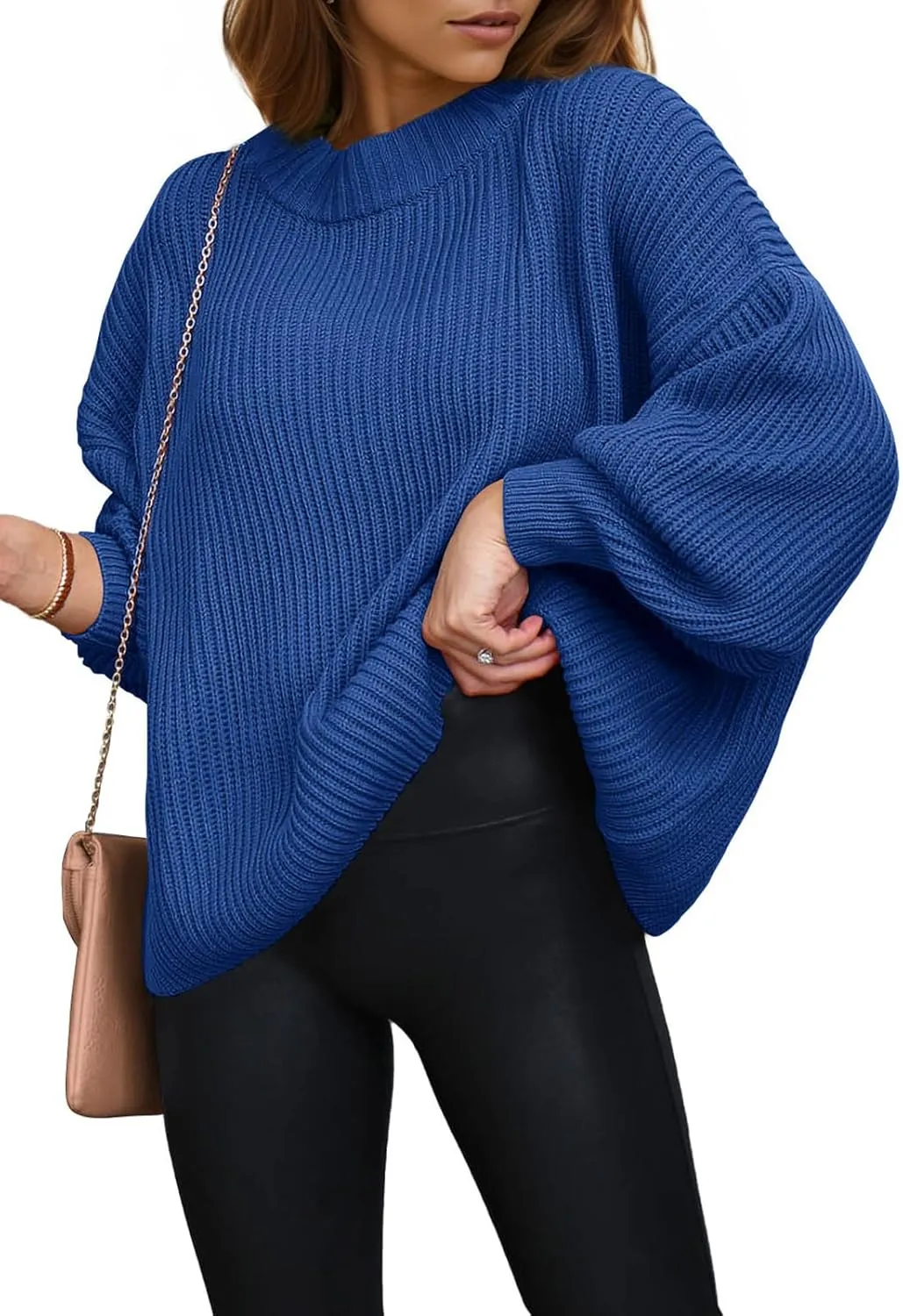 PRETTYGARDEN Womens Sweaters Fall 2025 Oversized Chunky Knitted Pullover Sweater Casual Long Sleeve Crewneck Cute Sweaters