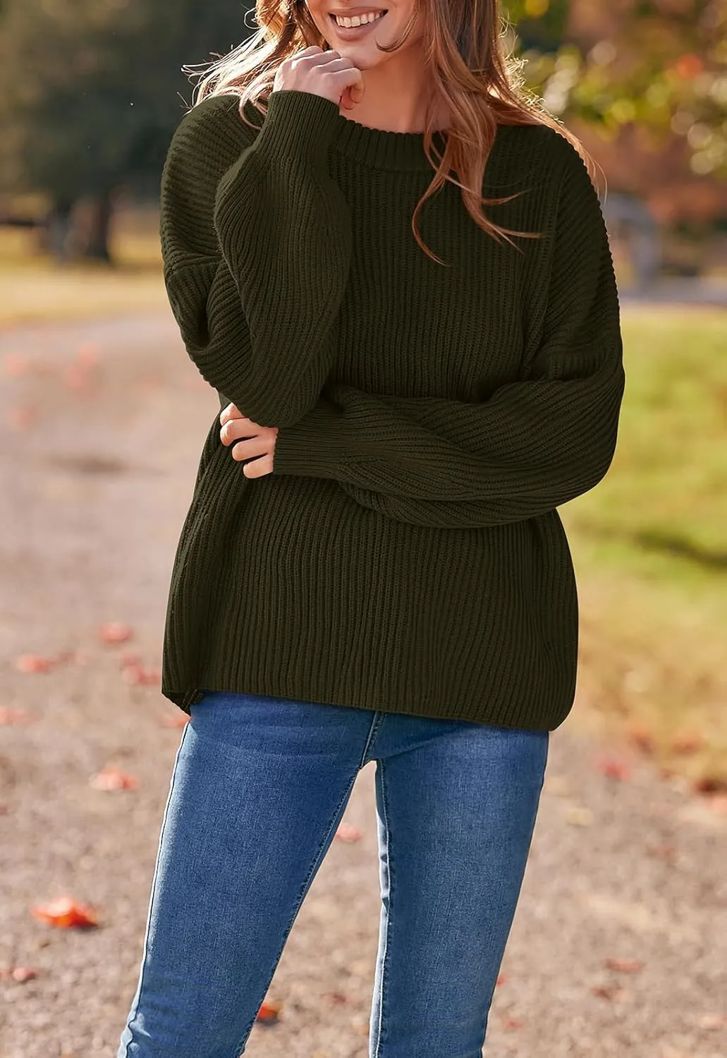 PRETTYGARDEN Womens Sweaters Fall 2025 Oversized Chunky Knitted Pullover Sweater Casual Long Sleeve Crewneck Cute Sweaters