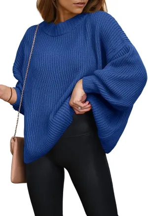 PRETTYGARDEN Womens Sweaters Fall 2025 Oversized Chunky Knitted Pullover Sweater Casual Long Sleeve Crewneck Cute Sweaters
