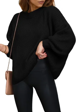 PRETTYGARDEN Womens Sweaters Fall 2025 Oversized Chunky Knitted Pullover Sweater Casual Long Sleeve Crewneck Cute Sweaters