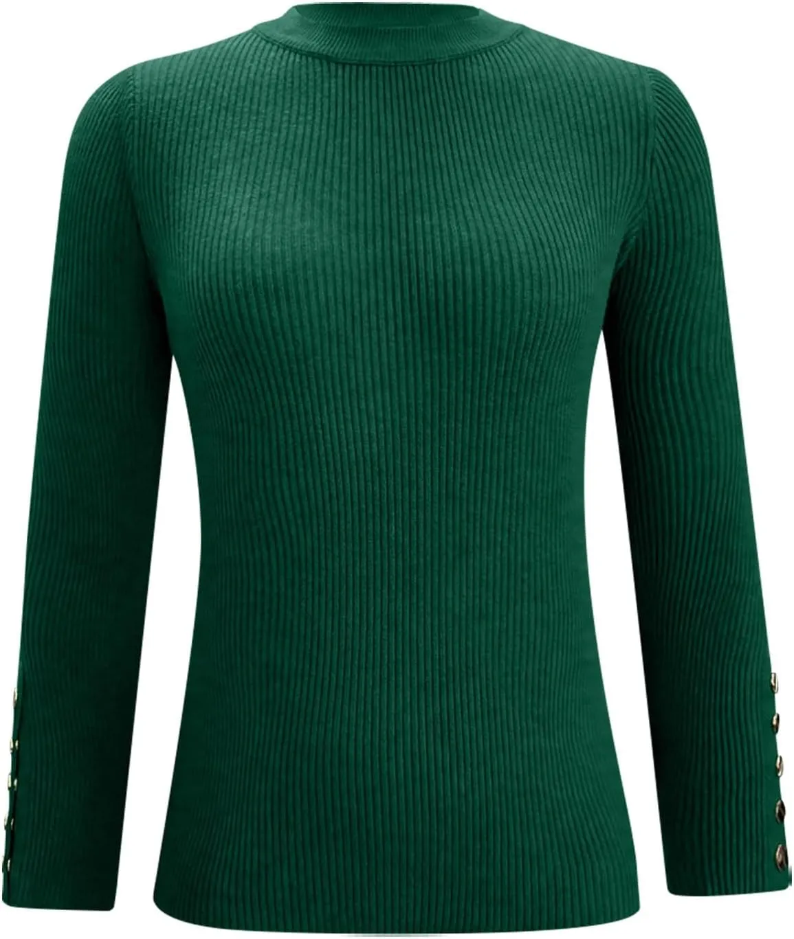 Pull Over Sweaters Womens Solid Color Crewneck Pullover Fall Clothes for Women 2024 Cable Knit Sweater Tight Fit