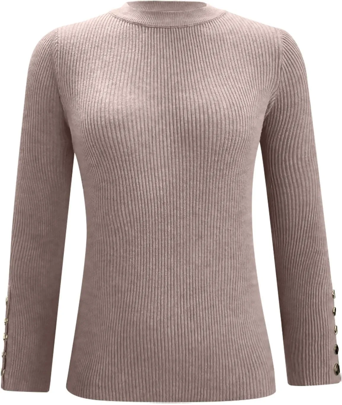 Pull Over Sweaters Womens Solid Color Crewneck Pullover Fall Clothes for Women 2024 Cable Knit Sweater Tight Fit