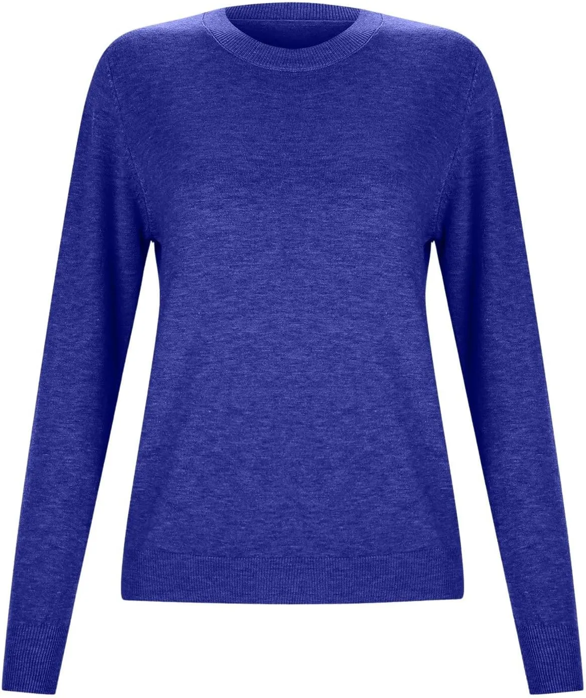 Pullover Sweaters for Women Solid Basic Long Sleeve Pullovers Top Crewneck Plus Size Sweater Chunky Sweater S-3XL