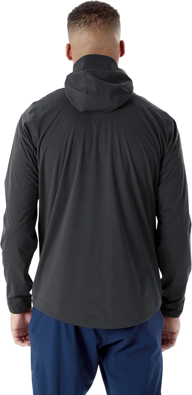 Rab Men's Kinetic 2.0 Hooded Waterproof Lightweight Jacket for Hiking and Trekking