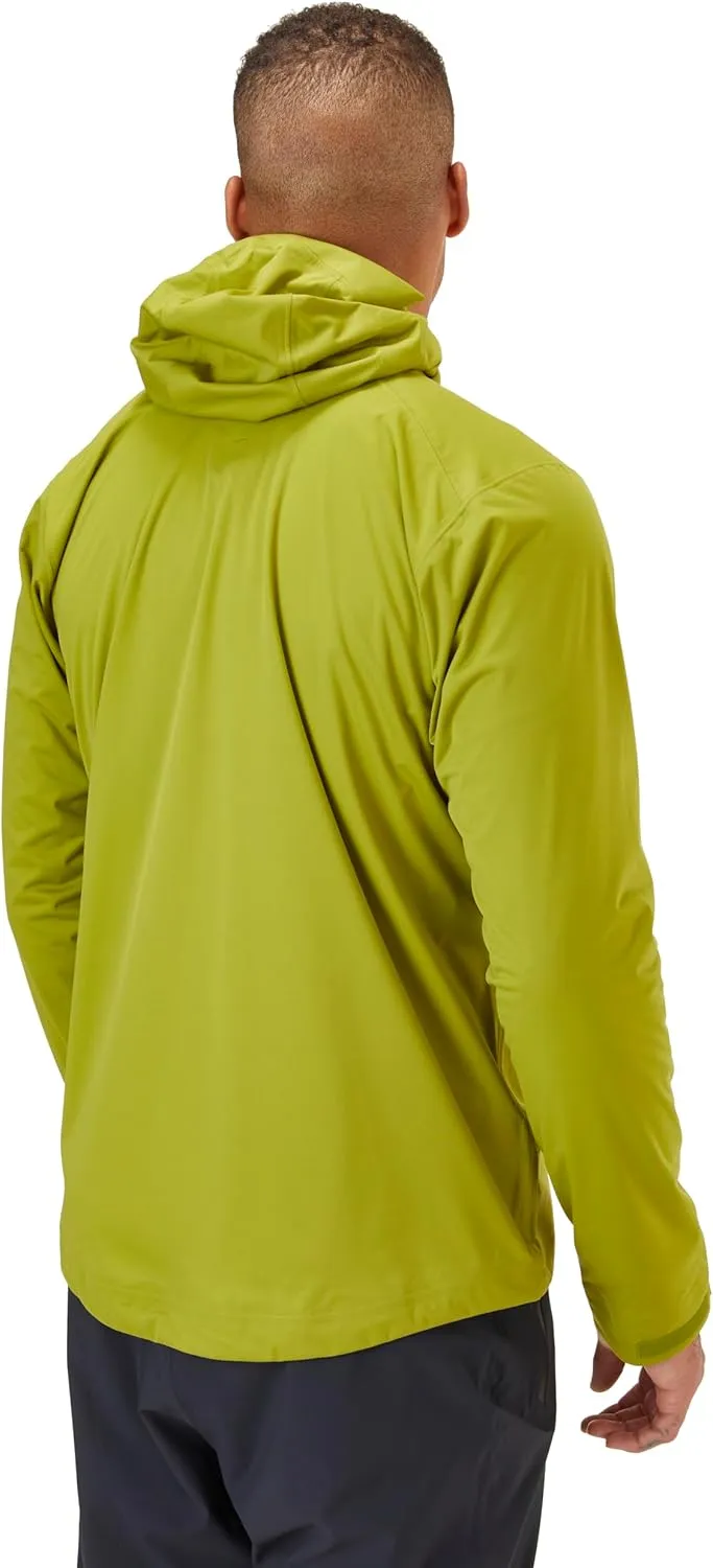 Rab Men's Kinetic 2.0 Hooded Waterproof Lightweight Jacket for Hiking and Trekking