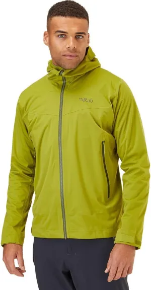 Rab Men's Kinetic 2.0 Hooded Waterproof Lightweight Jacket for Hiking and Trekking