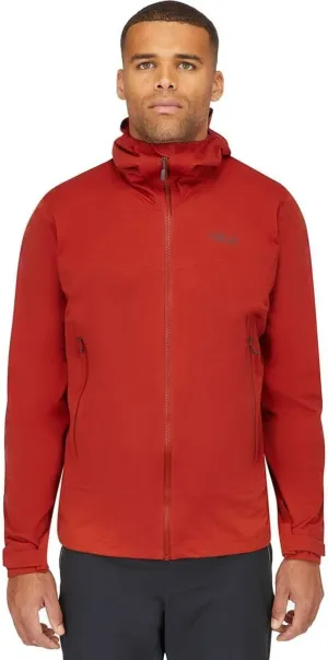 Rab Men's Kinetic 2.0 Hooded Waterproof Lightweight Jacket for Hiking and Trekking