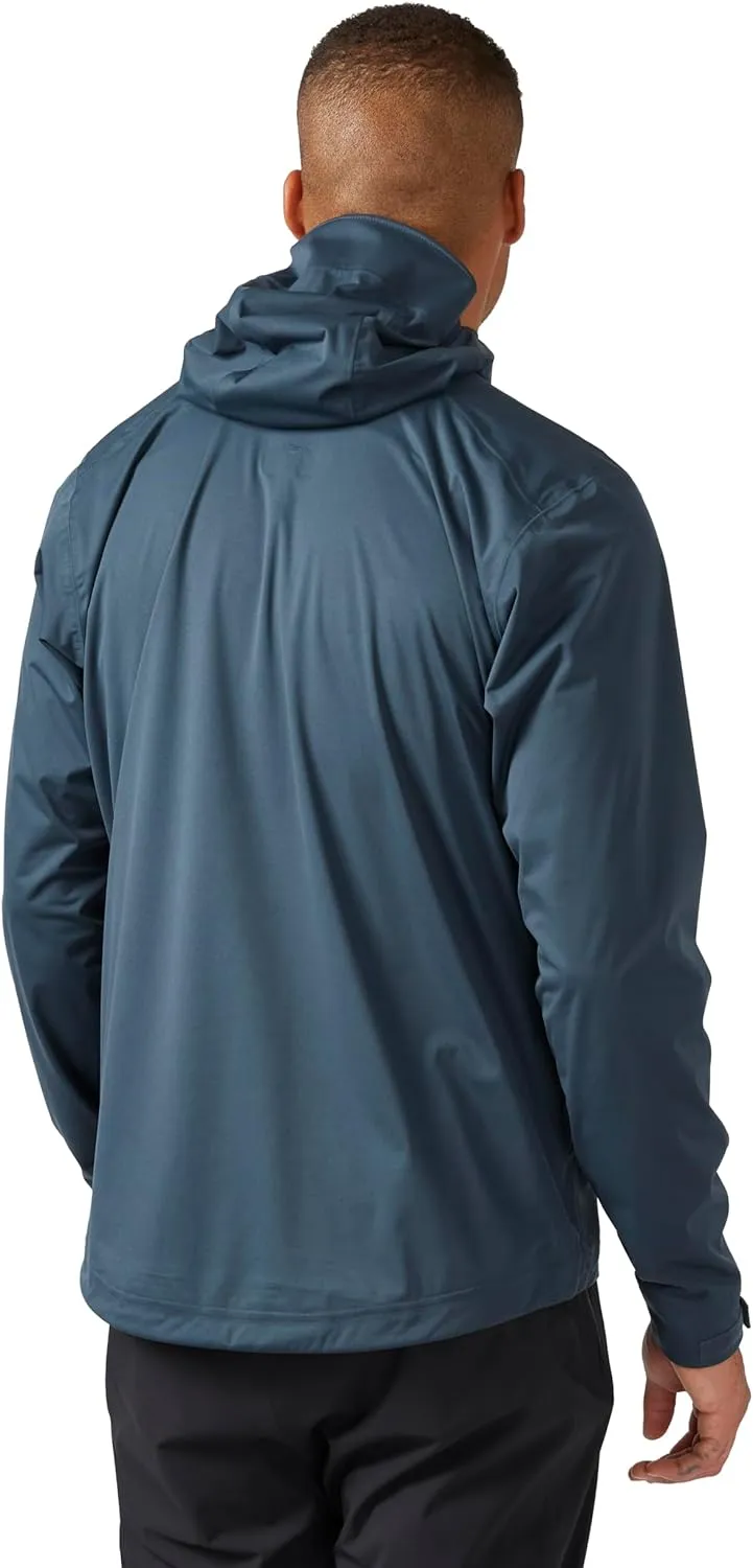 Rab Men's Kinetic 2.0 Hooded Waterproof Lightweight Jacket for Hiking and Trekking
