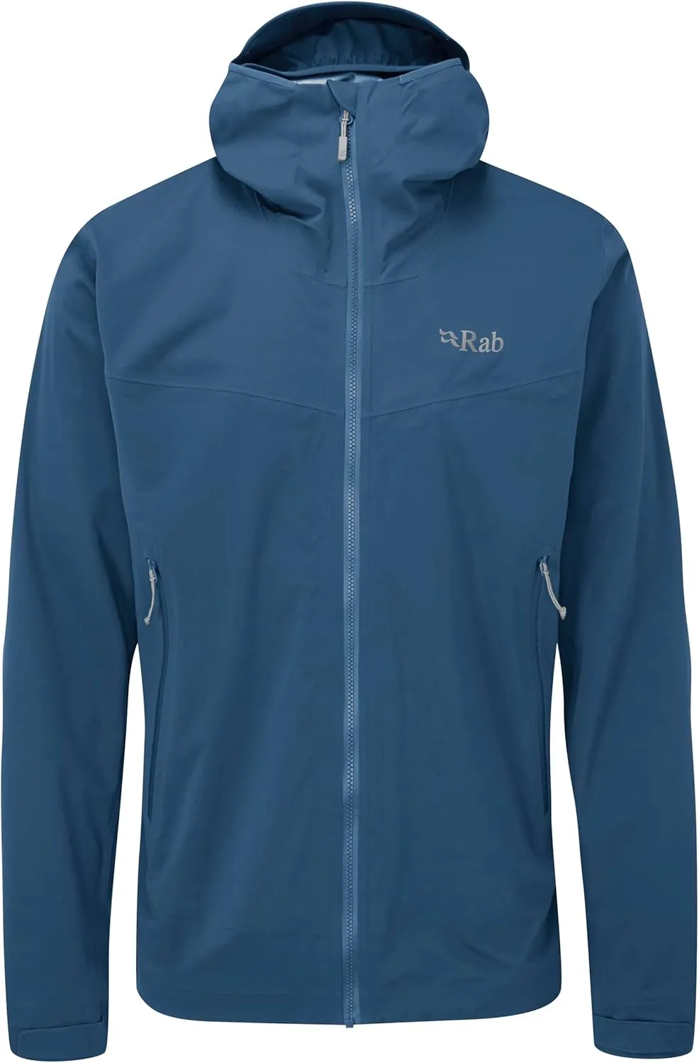 Rab Men's Kinetic 2.0 Hooded Waterproof Lightweight Jacket for Hiking and Trekking