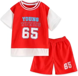 SANGTREE Baby Boys' Quick-Dry Athletic Clothing Shorts Sets