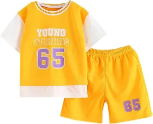 SANGTREE Baby Boys' Quick-Dry Athletic Clothing Shorts Sets