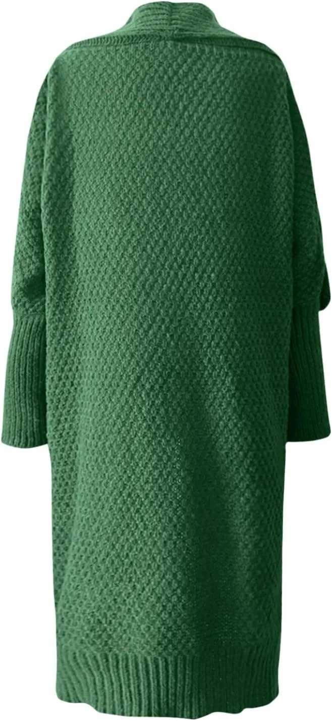 SHAOBGE Sweater Formal Coat Solid Solid Sweater Winter Long Knitted Pocket Loose Women Light Sweaters for Women Open