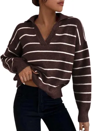 SHAOBGE Womens Sweaters Crop Half Zip Pullover Women Over Sized Sweaters Trendy Clothing for Women