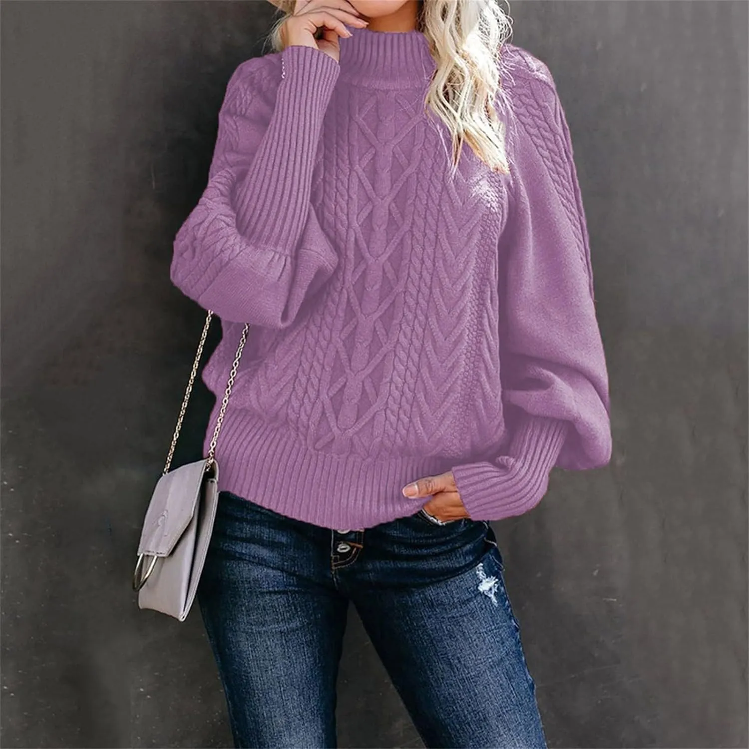 SHAOBGE Womens Sweaters Knit Pullover Sweater Women Polo Cardigan Sweaters for Women Red Striped Sweater