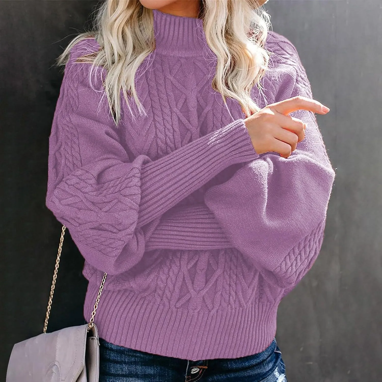 SHAOBGE Womens Sweaters Knit Pullover Sweater Women Polo Cardigan Sweaters for Women Red Striped Sweater