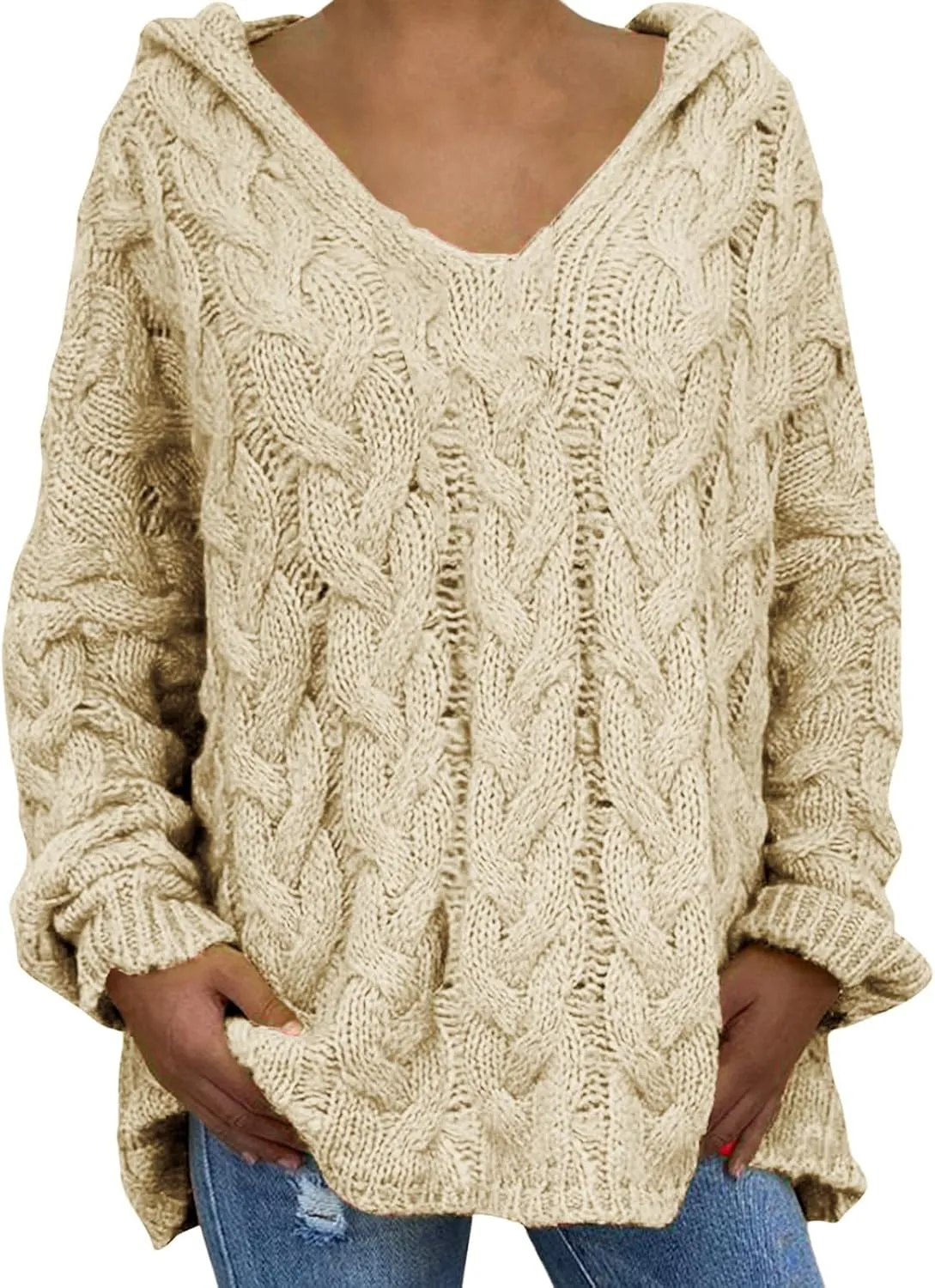 SHAOBGE Womens Sweaters Womens Long Sleeve Tops Long Sweaters for Women Cute Winter Clothes