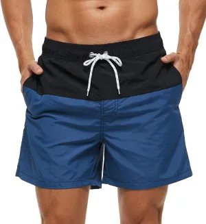 SILKWORLD Men's Swim Trunks Quick Dry Beach Shorts with Pockets