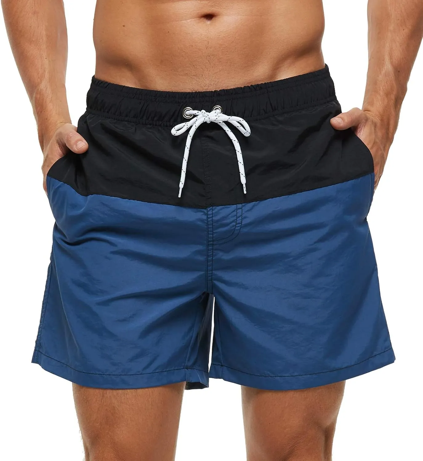 SILKWORLD Men's Swim Trunks Quick Dry Beach Shorts with Pockets