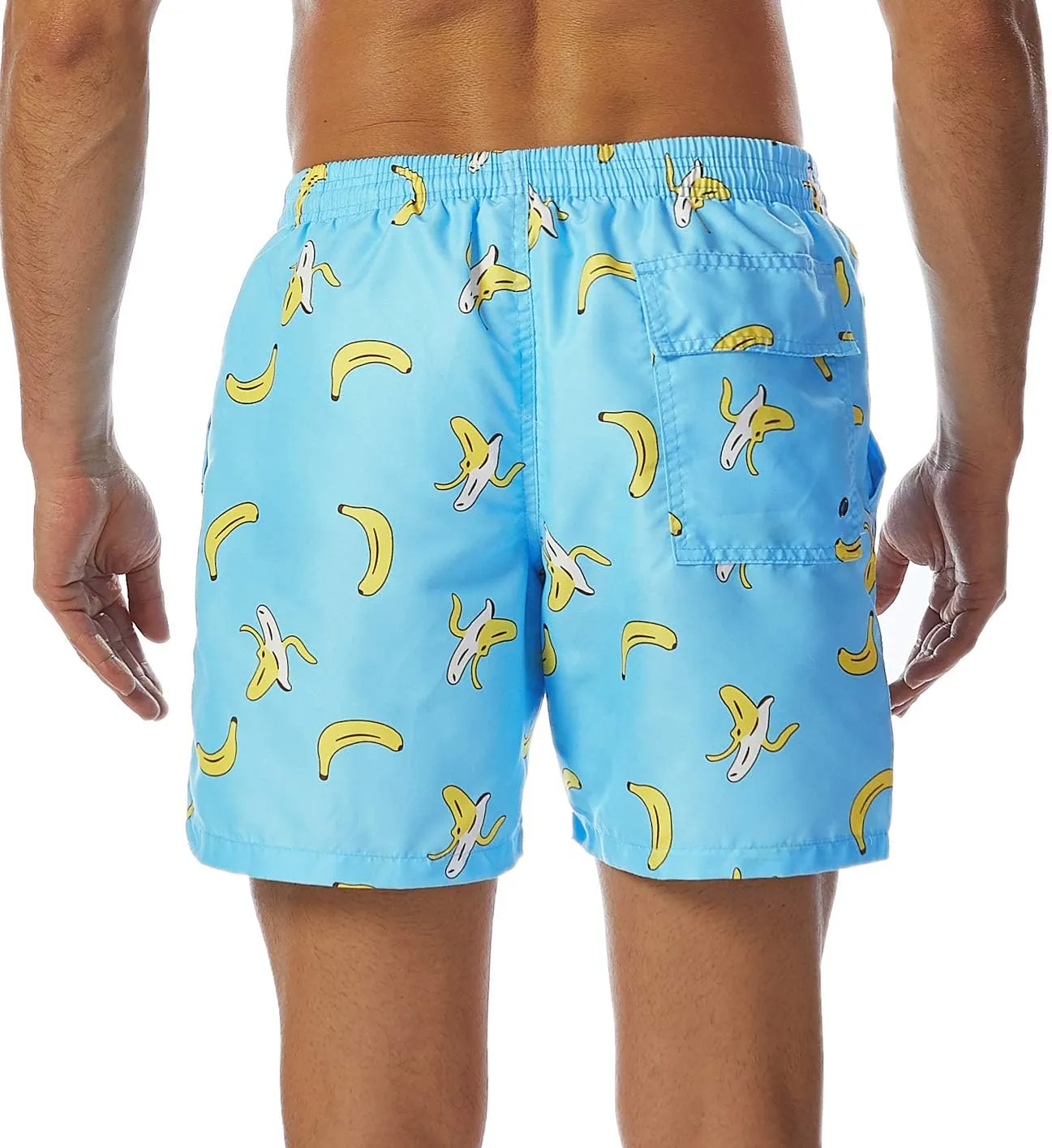 SILKWORLD Men's Swim Trunks Quick Dry Shorts with Pockets