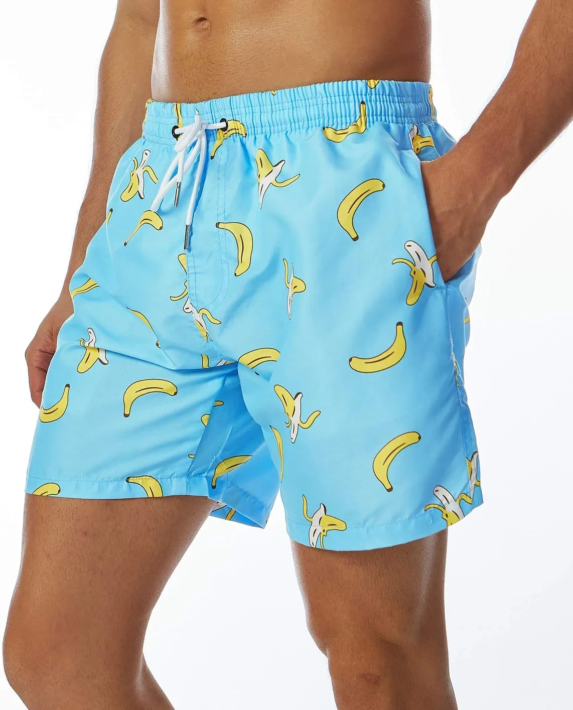 SILKWORLD Men's Swim Trunks Quick Dry Shorts with Pockets