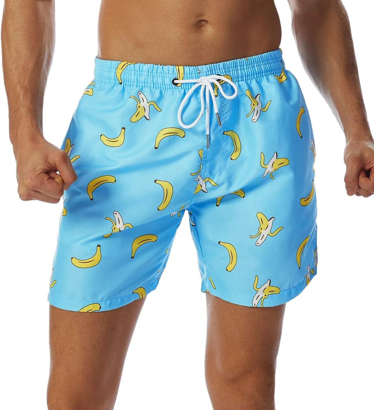 SILKWORLD Men's Swim Trunks Quick Dry Shorts with Pockets