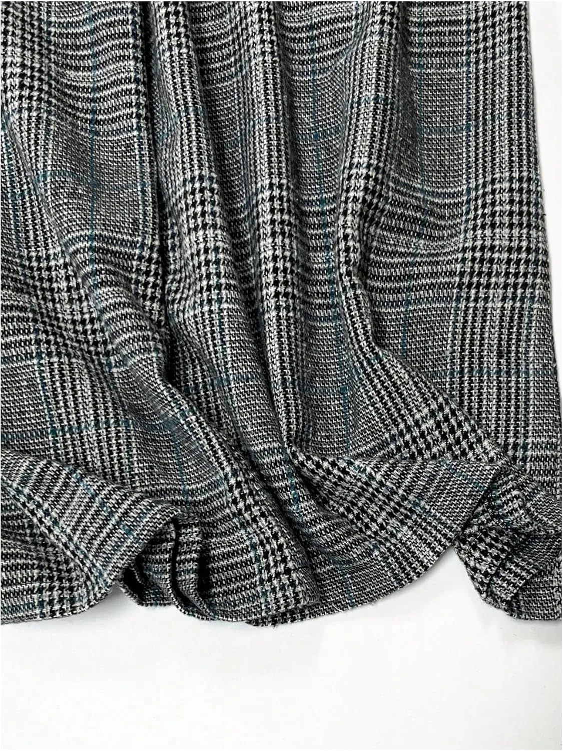 SOLY HUX Women's Plus Size Dress Pants Plaid Wide Leg High Waisted Work Office Tailored Pants with Belt