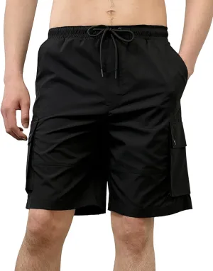 Southpole Men's Quick Dry Water Resistant Cargo Shorts, Inseam 9"