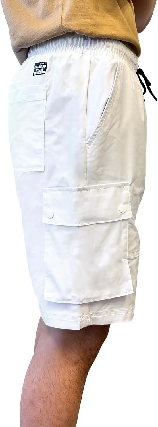 Southpole Men's Quick Dry Water Resistant Cargo Shorts, Inseam 9"