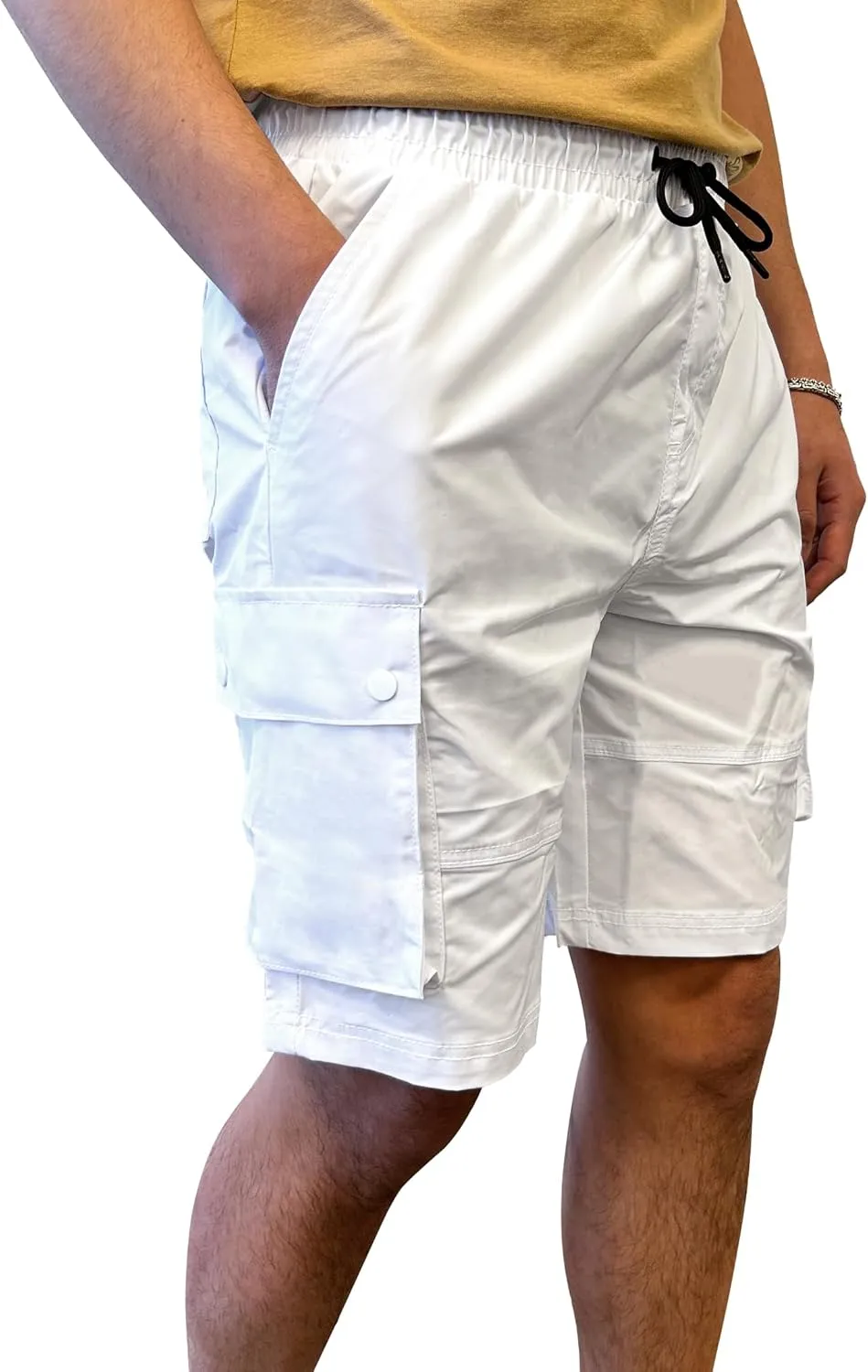 Southpole Men's Quick Dry Water Resistant Cargo Shorts, Inseam 9"