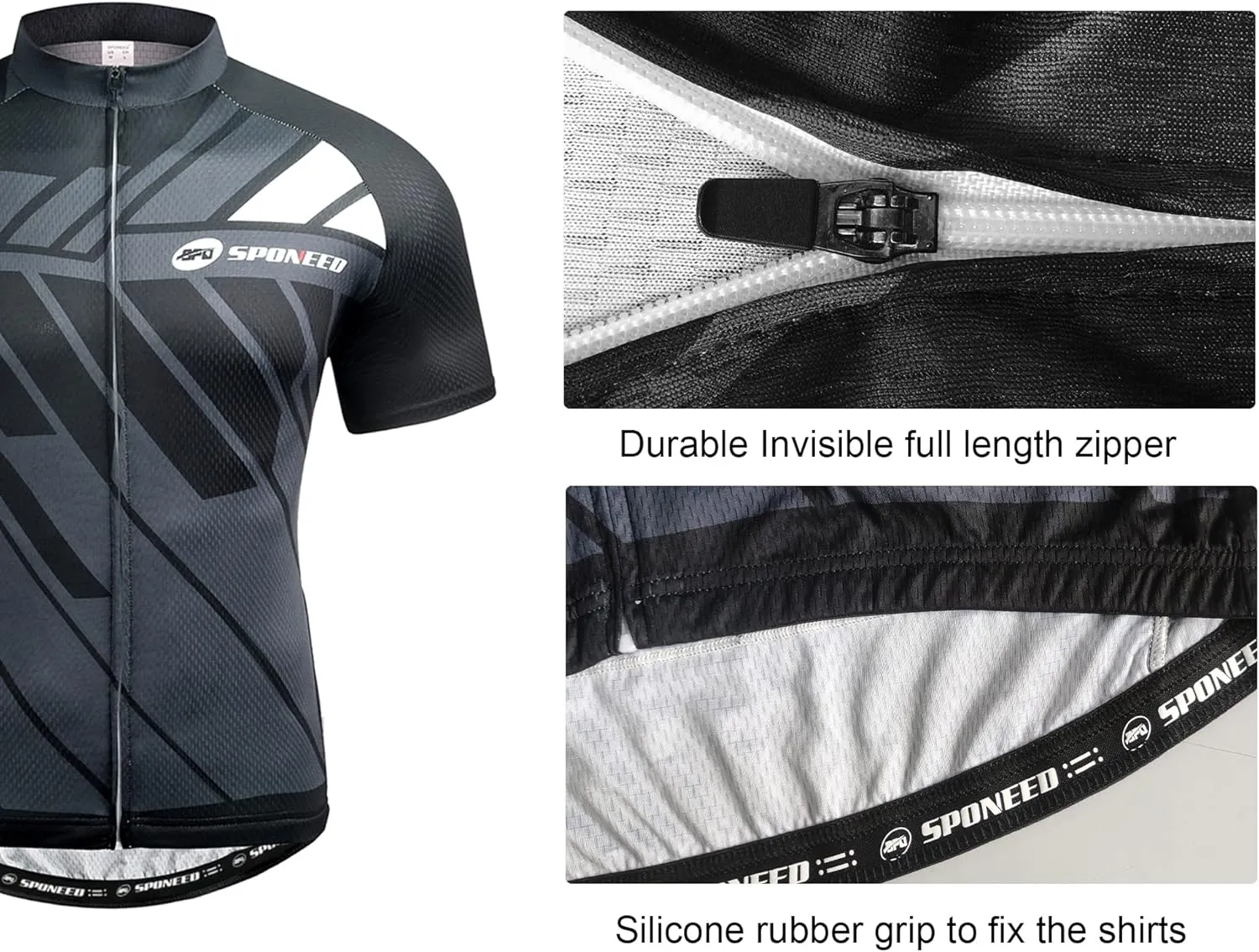 sponeed Cycling Jersey Short Sleeve Suits Men Bike Clothing Road Bicycle Shorts Padded Outfits