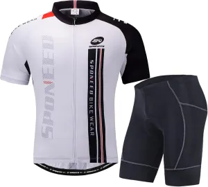 sponeed Men's Bicycle Jersey and Shorts Padded Bike Clothes Breathable