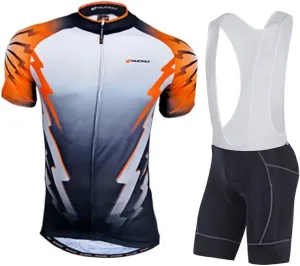 sponeed Men's Jersey and Bib Cycling Bibs and Jersey Set