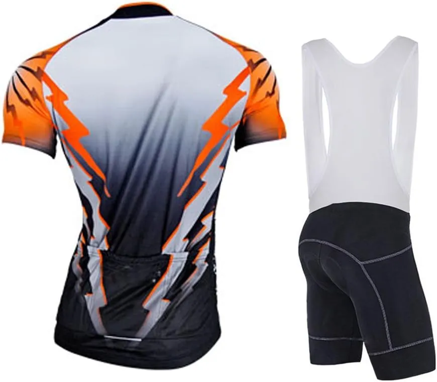 sponeed Men's Jersey and Bib Cycling Bibs and Jersey Set