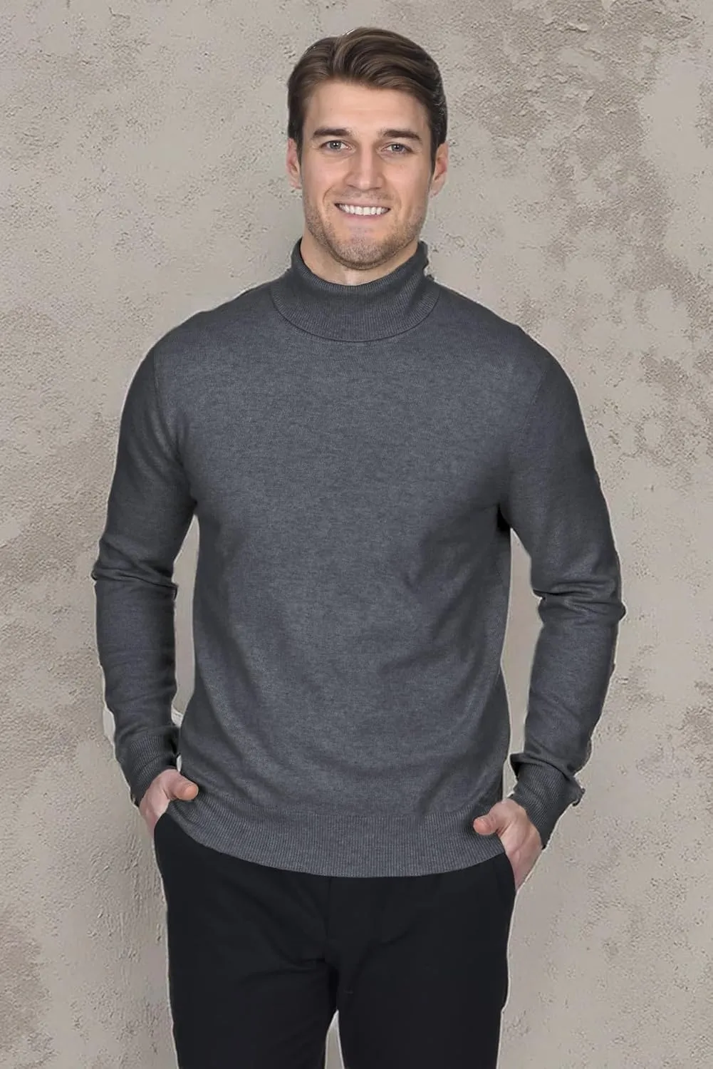 State Fusio Turtleneck Merino Wool Sweater - Long Sleeve Pullover for Men