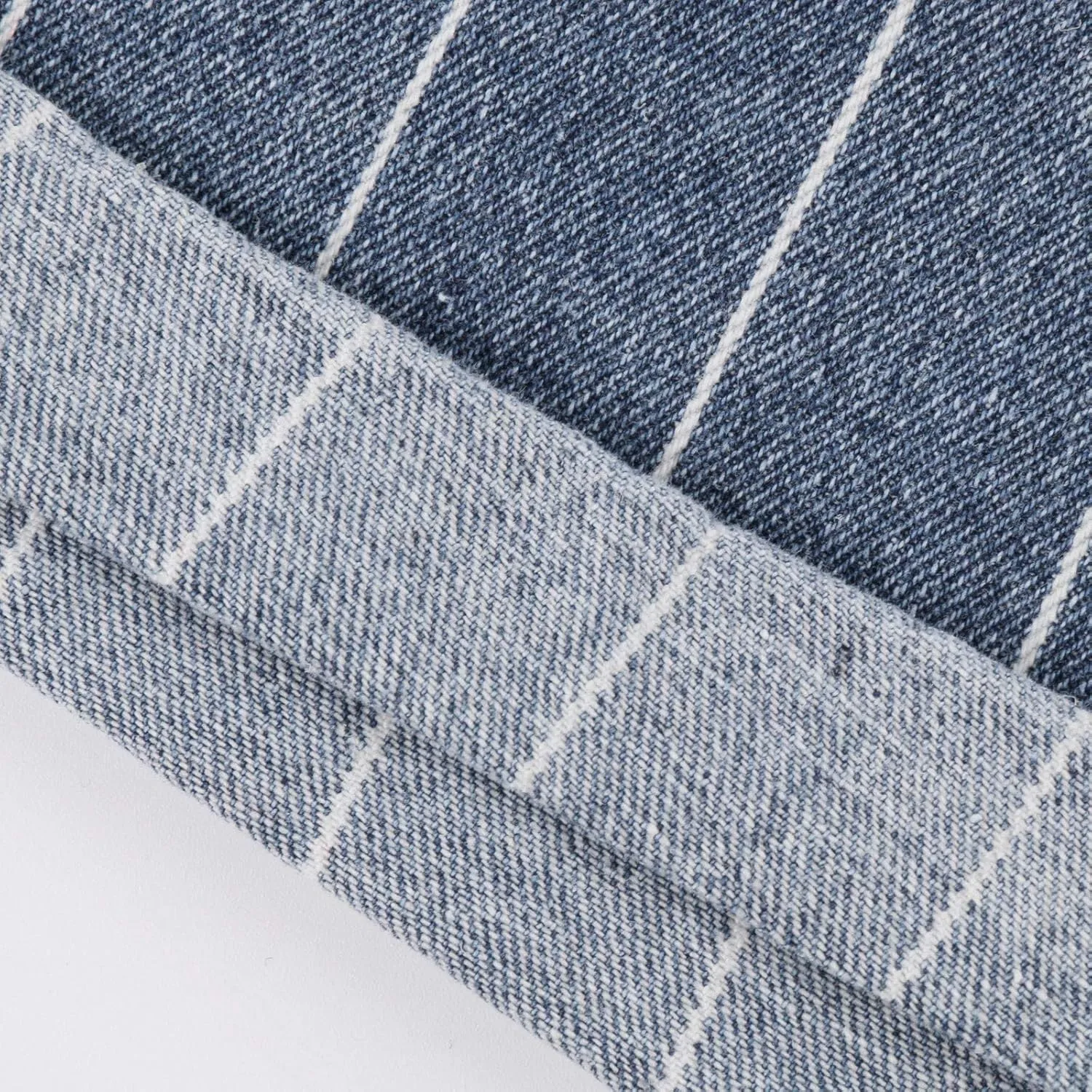 Striped Denim Shorts High Waisted Jeans Shorts for Women Junior Fashion Casual Denim Shorts Folded Roll Hem Jeans Shorts