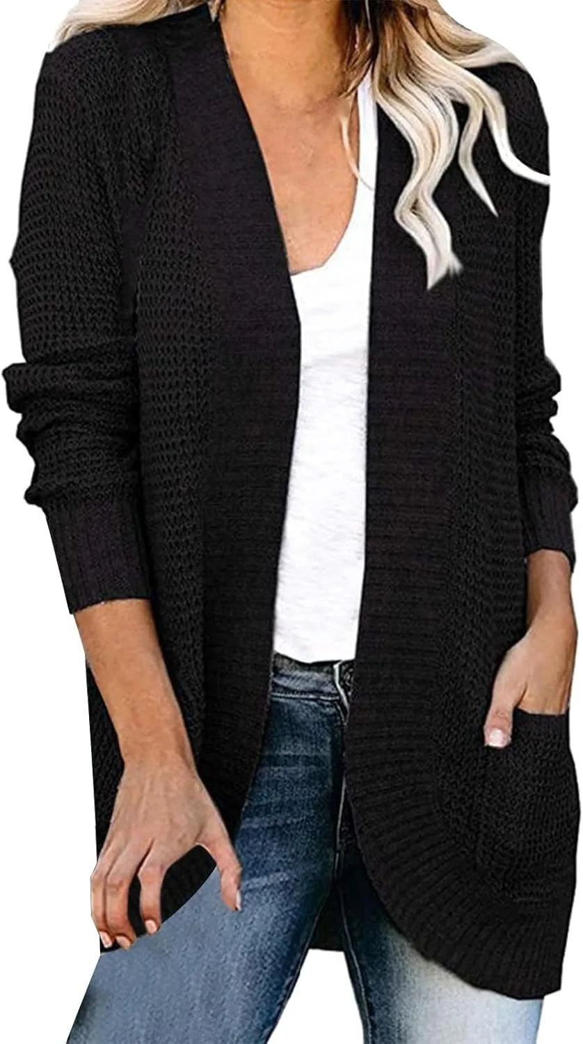 Sweater Dress for Women Women Cardigan Breasted Large Long Single Sleeves Coat Women's Long Sleeve Oversized Long
